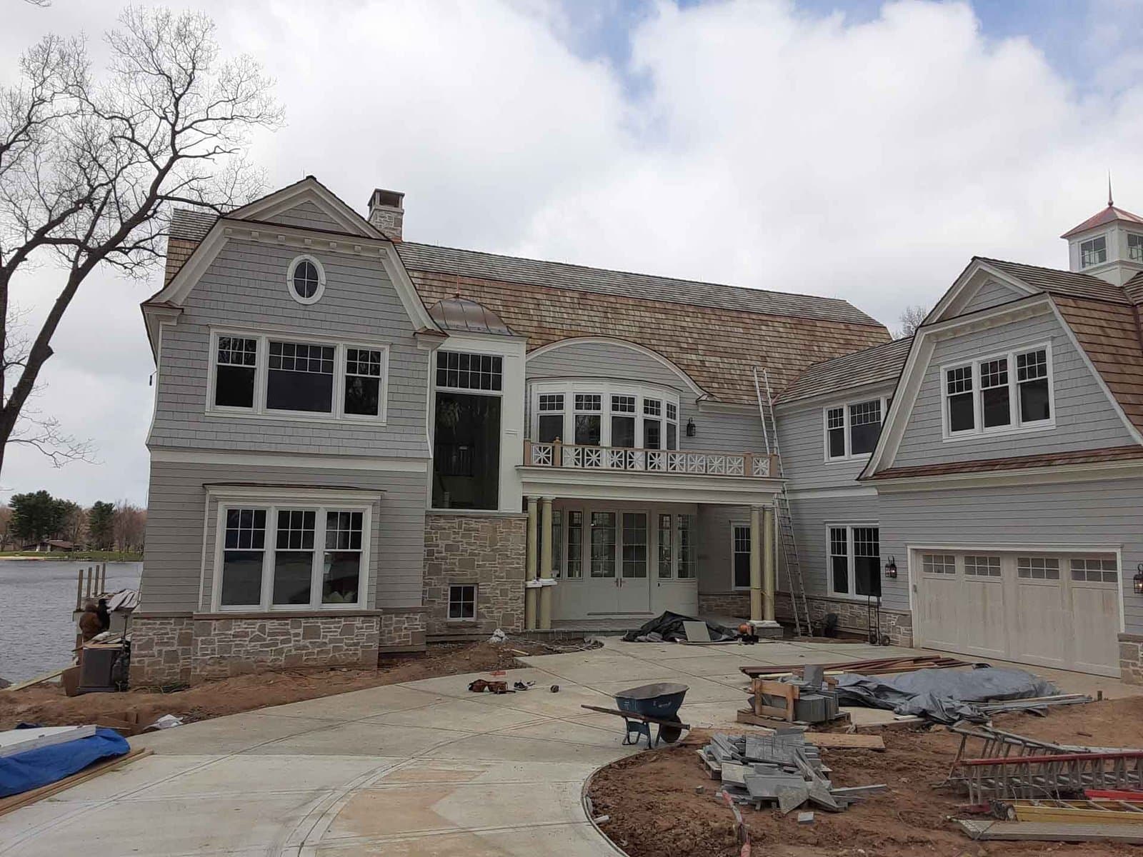 An RS Lightning Protection job site