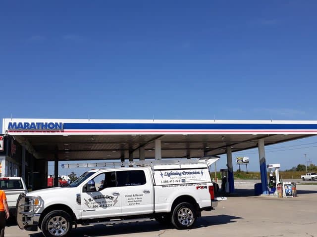 RS Lightning Protection job site photo