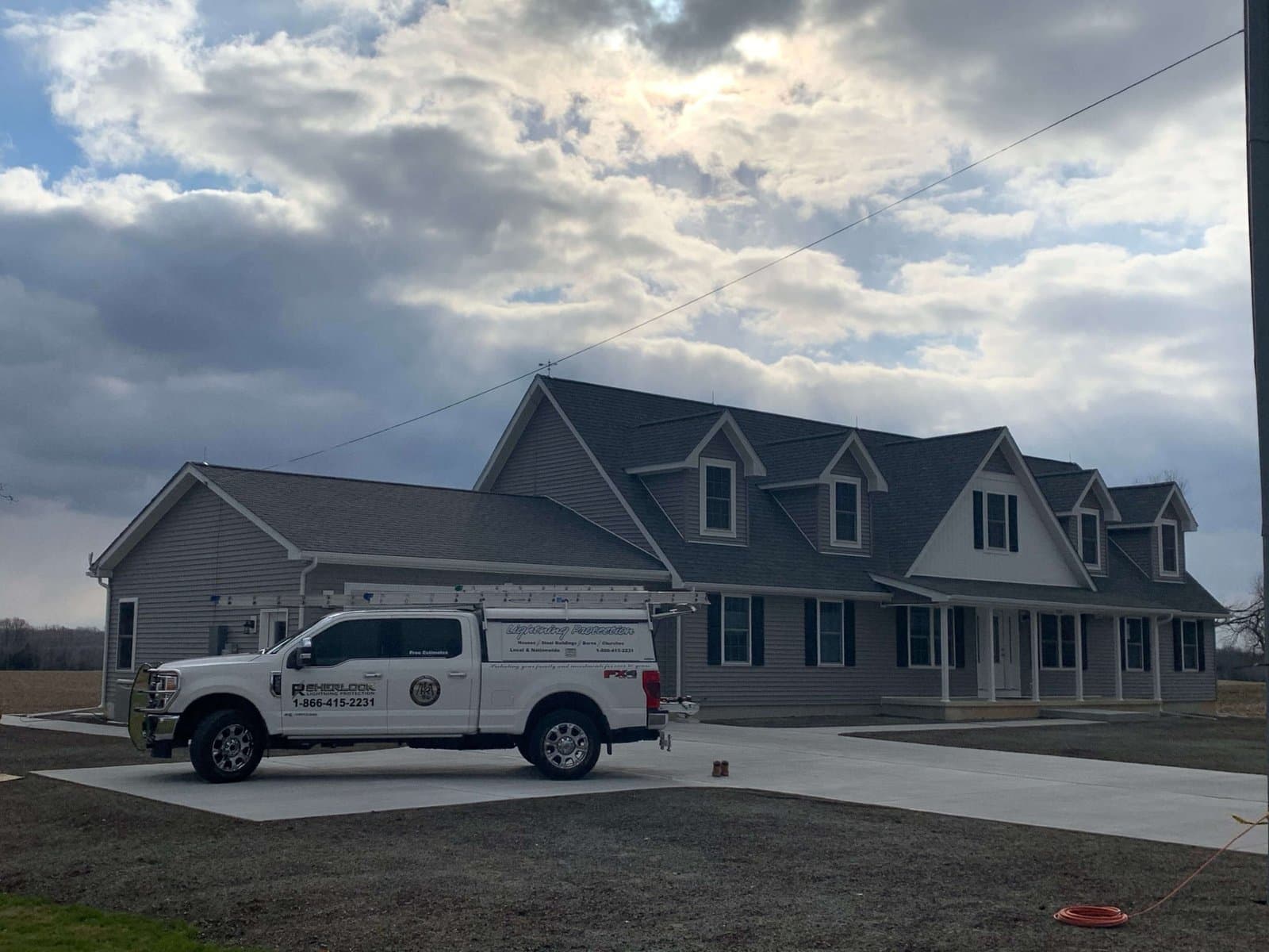 RS Lightning Protection crew on a job site
